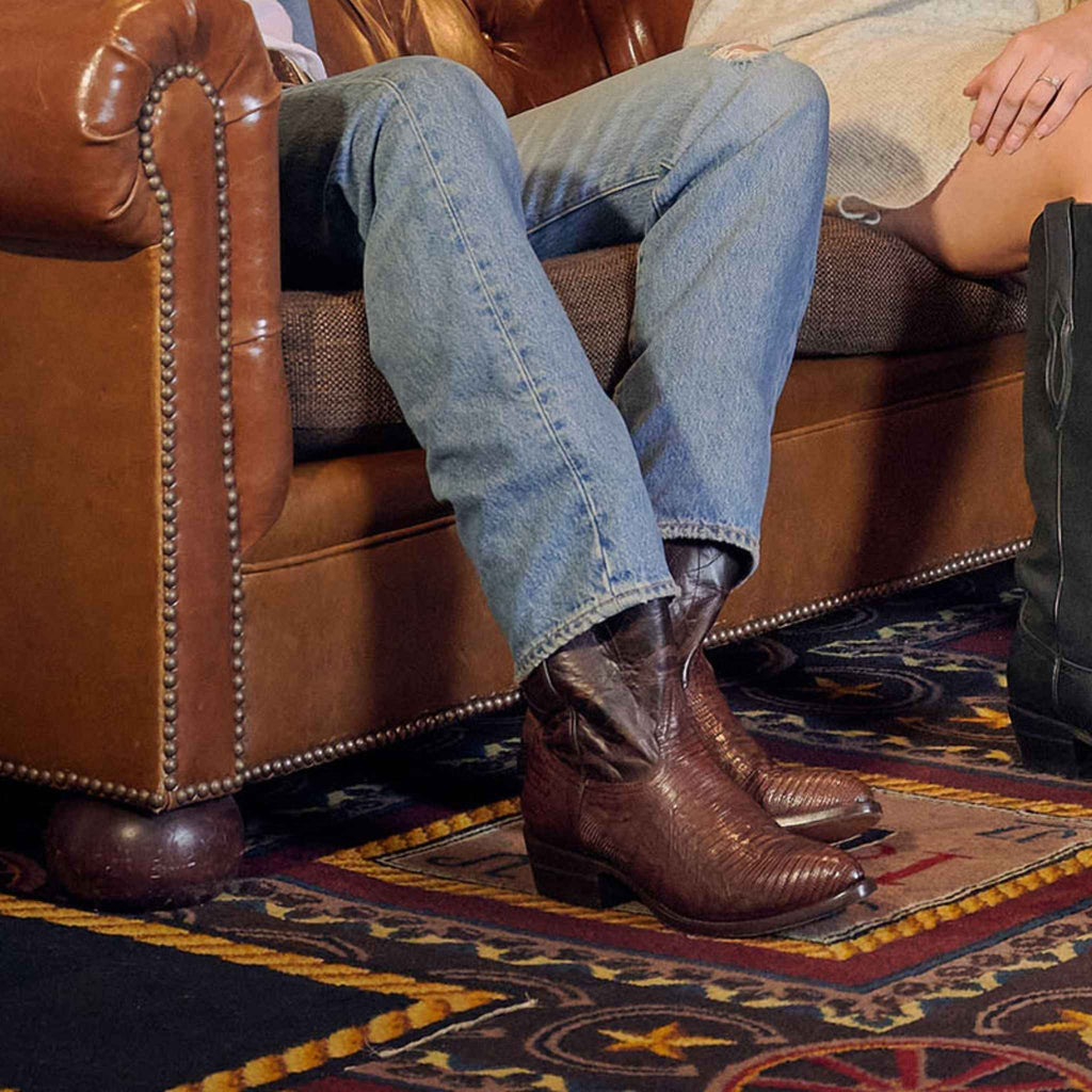 The Congress Teju Lizard Leather Boots - Versatile Fashion Footwear for All Occasions