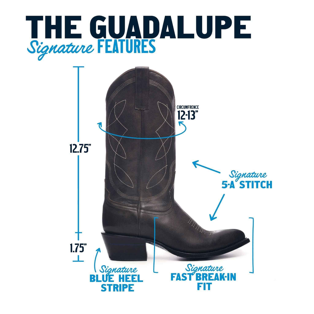 The Guadalupe Premium Cowhide Leather Boots with Fast Break-In Fit for Men and Women