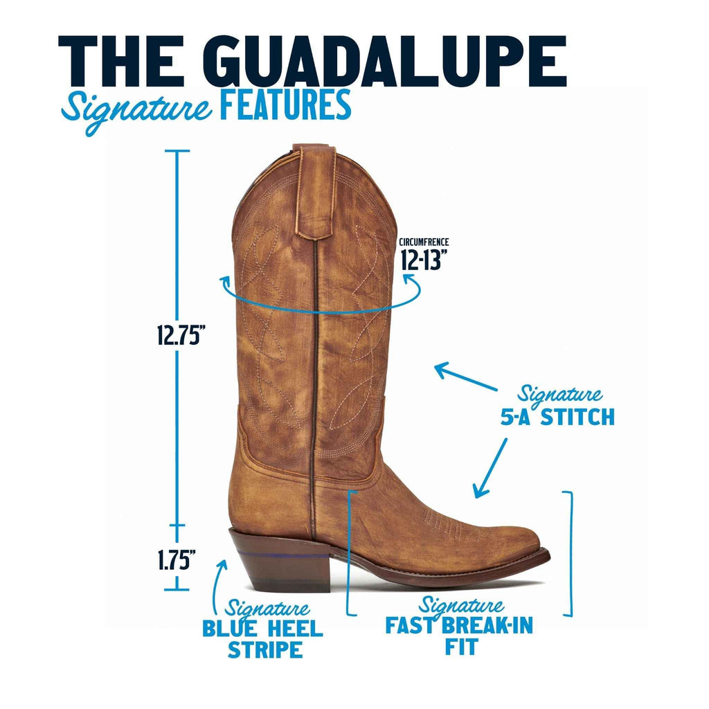 The Guadalupe Premium Cowhide Leather Boots with Fast Break-In Fit for Men and Women